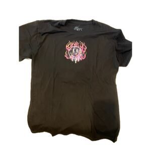 Vibes Melting Smiley Face Skate Brown T-Shirt Mens L